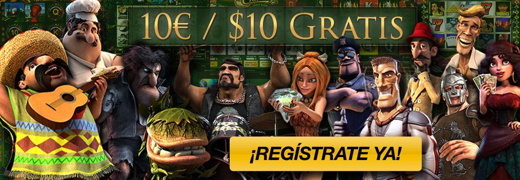 Recibe 10$ gratis con solo registrarte en Tragaperras-Online
