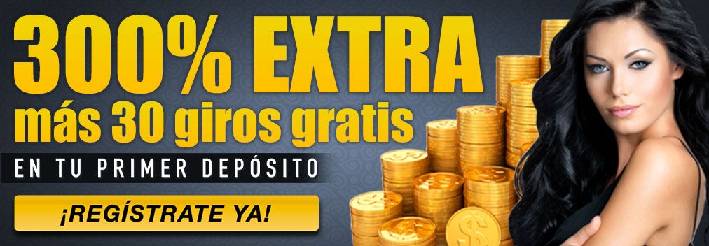 Regístrate en Tragaperras-Online y recibe un bono de bienvenida del 300% más 30 giros gratis