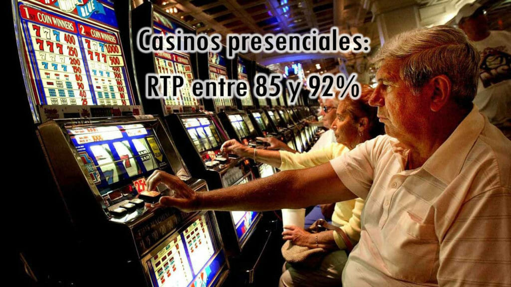 Las tragaperras en los casinos presenciales son meno rentables